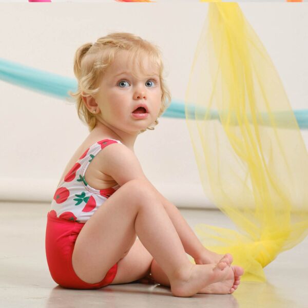 Sırt Dekolteli Kırmızı Mayo