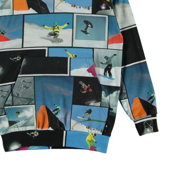 Snowboard Temalı Erkek Çocuk Sweatshirt