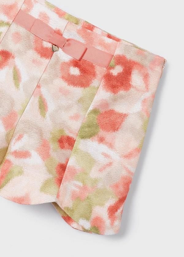 Mayoral Çiçek Desenli Kız Çocuk Şort