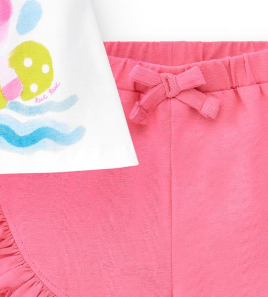 Tuc Tuc 2li Kız Bebek T-shirt Şort Set