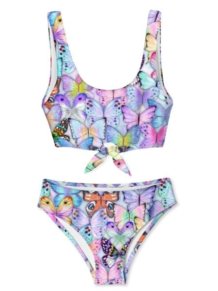 Stella Cove Kelebek Desenli Kız Çocuk Bikini