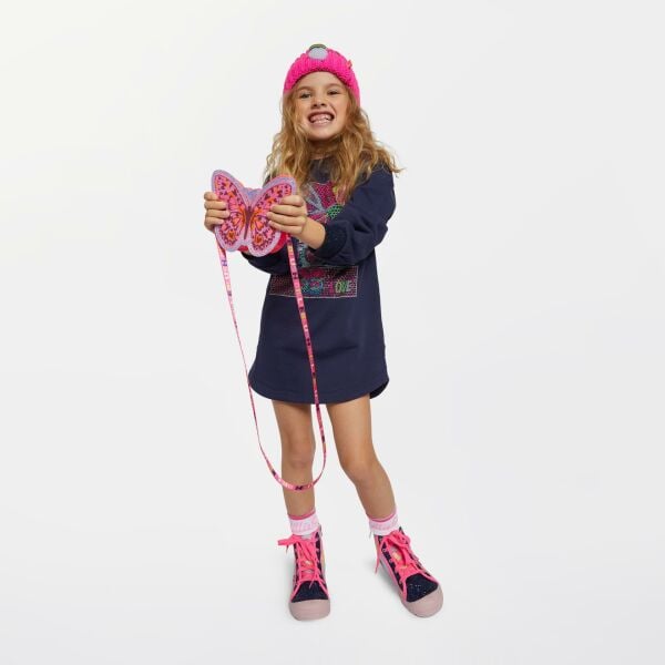 Billieblush İşlemeli Tavşan Detaylı Kız Çocuk Elbise