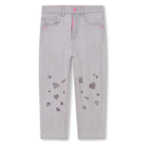 Billieblush Kalp Detaylı Kız Çocuk Kot Pantolon