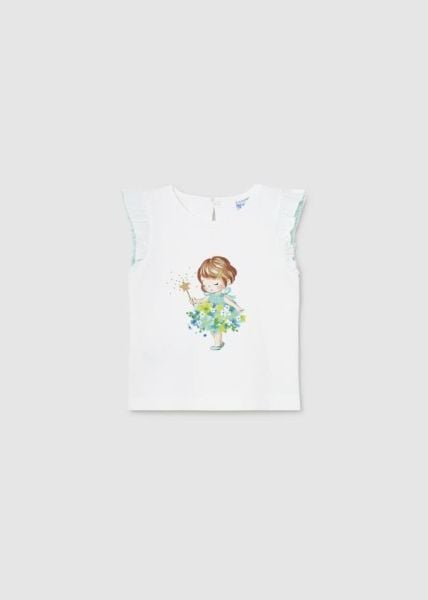 Mayoral Tül Detaylı Kız Bebek T-shirt