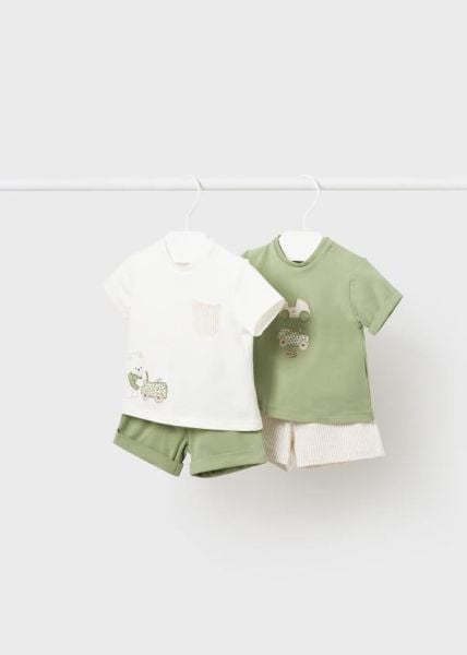 Mayoral 4lü Erkek Bebek T-shirt Şort Set