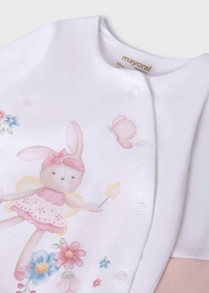 Mayoral 3lü Kız Bebek Tulum Bere Önlük Set