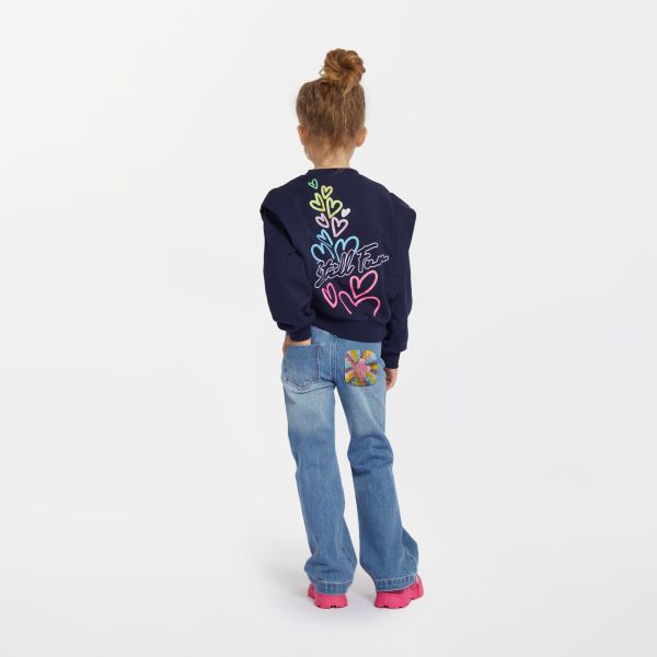 Billieblush Arkası Baskılı Kız Çocuk Sweatshirt