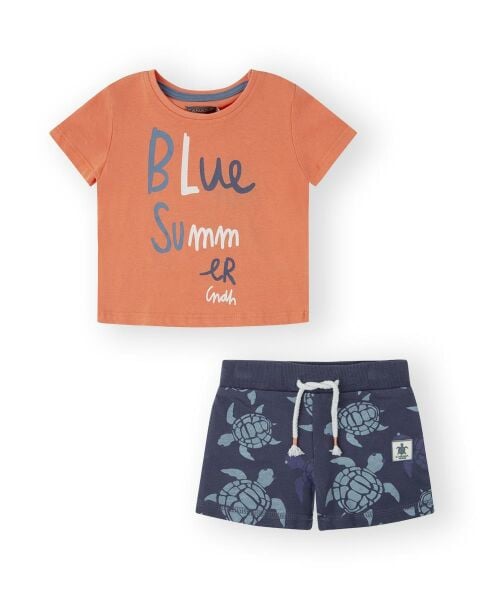 Canada House 2li Erkek Bebek T-shirt Şort Set