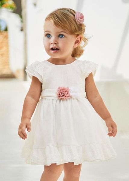 Mayoral Kız Bebek Dantelli Elbise