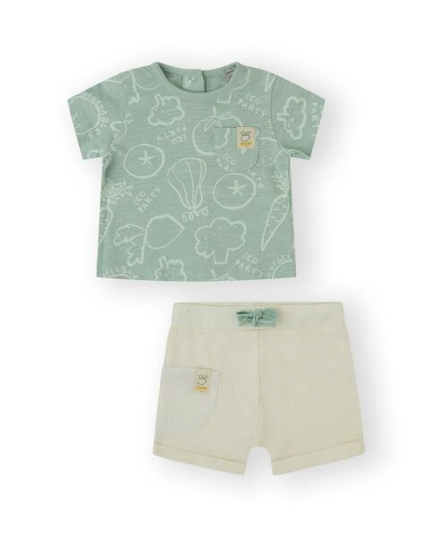 Canada House 2li Erkek Bebek T-shirt Şort Set