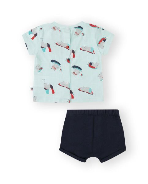 Canada House 2li Erkek Bebek T-shirt Şort Set