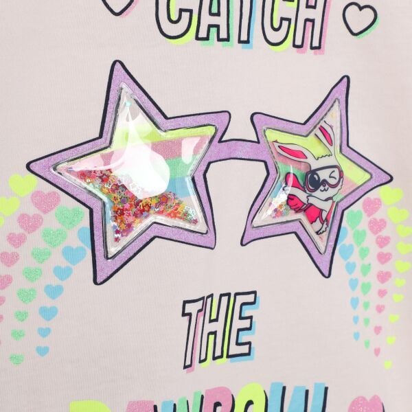 Billieblush Gökkuşağı Temalı Kız Çocuk T-shirt