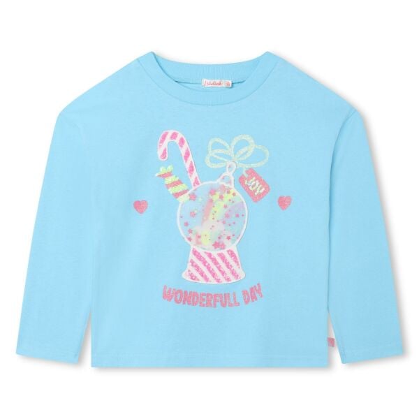 Billieblush Kar Küresi Aplikeli Kız Çocuk T-shirt