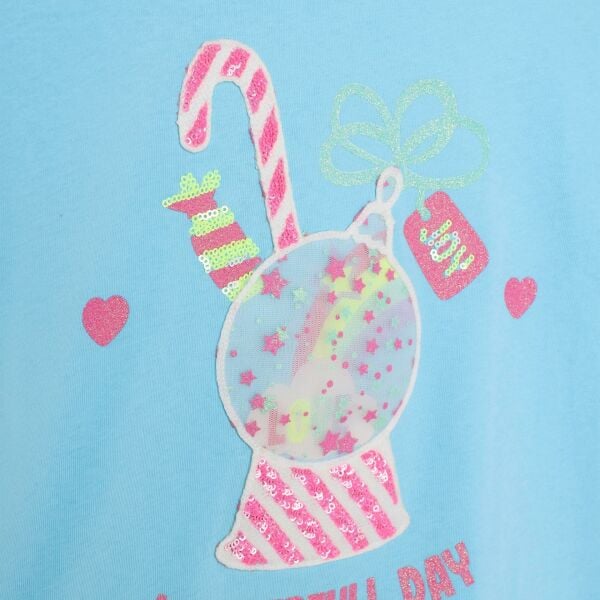 Billieblush Kar Küresi Aplikeli Kız Çocuk T-shirt