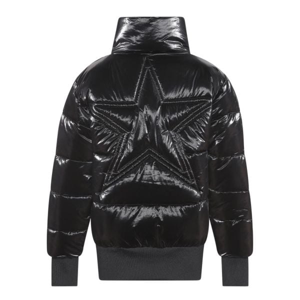 Sırtta Yıldız Detaylı Kız Çocuk Puff Mont