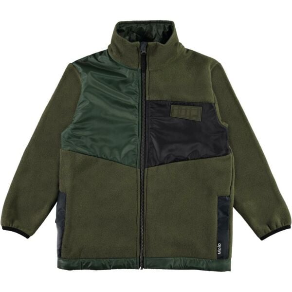 Haki Erkek Çocuk Polar Mont