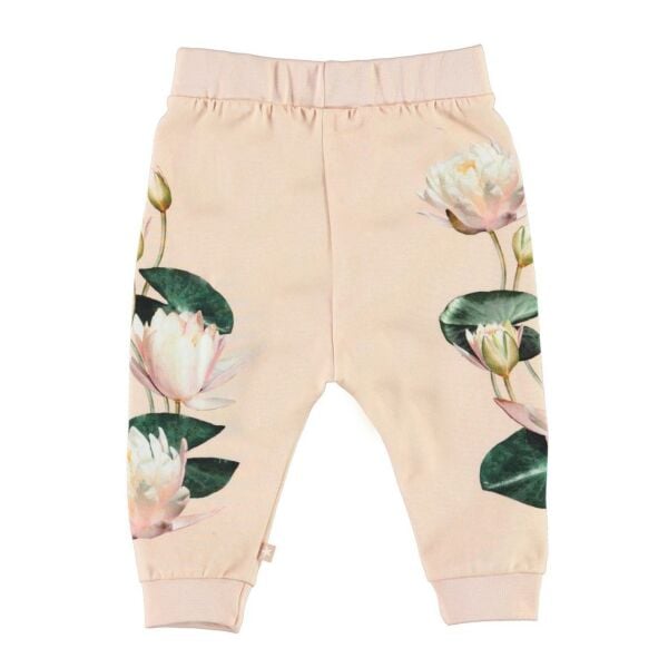 Yanları Çiçek Desenli Eşofman Altı