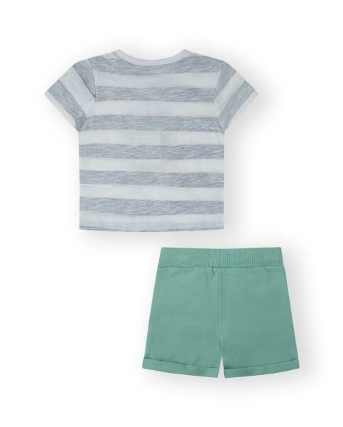 Canada House 2li Erkek Bebek T-shirt Şort Set