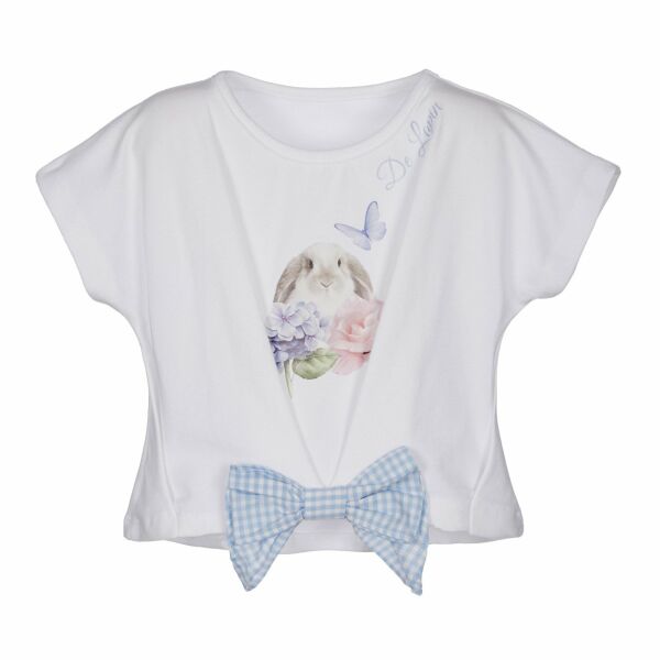 Tavşanlı Fiyonklu 2li T-shirt Tayt Set