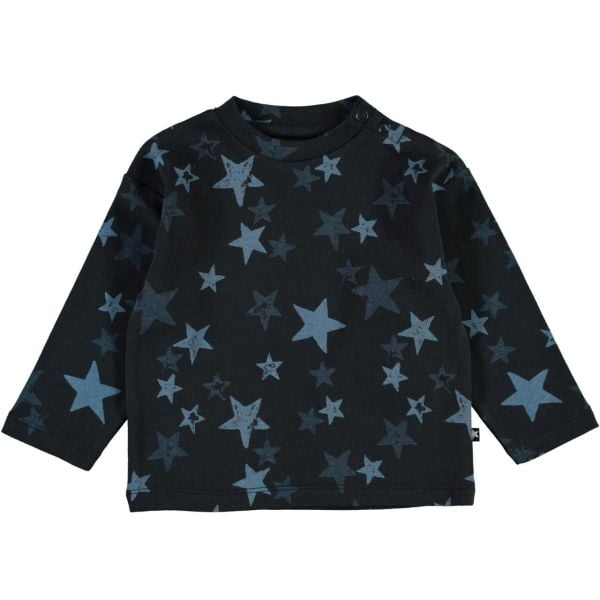 Yıldız Desenli Uzun Kollu T-shirt