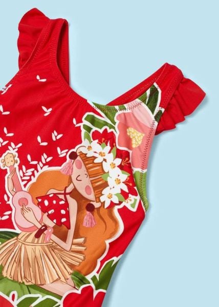 Mayoral Kırmızı Kız Çocuk Mayo