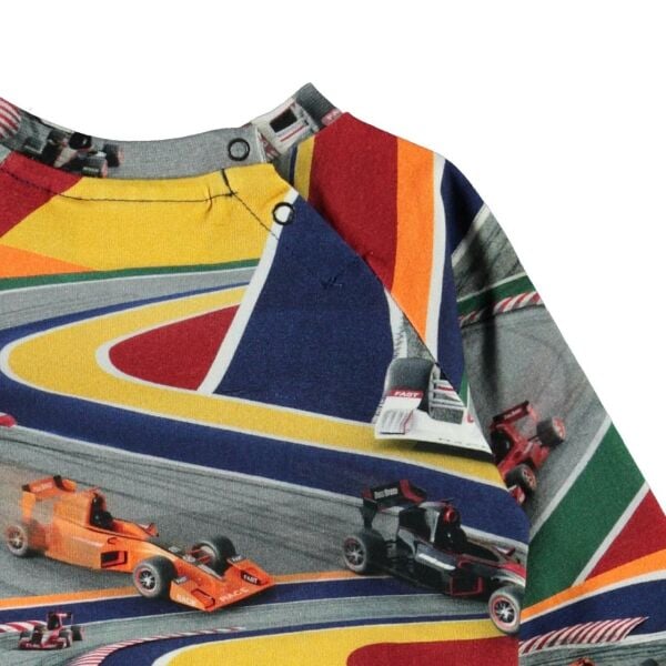 Yarış Arabası Temalı Erkek Bebek Sweatshirt