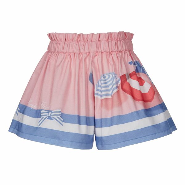 Fiyonklu 2li Kız Çocuk T-shirt Şort Set