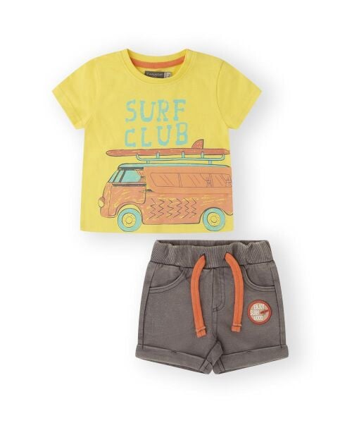 Canada House 2li Erkek Bebek T-shirt - Şort Set