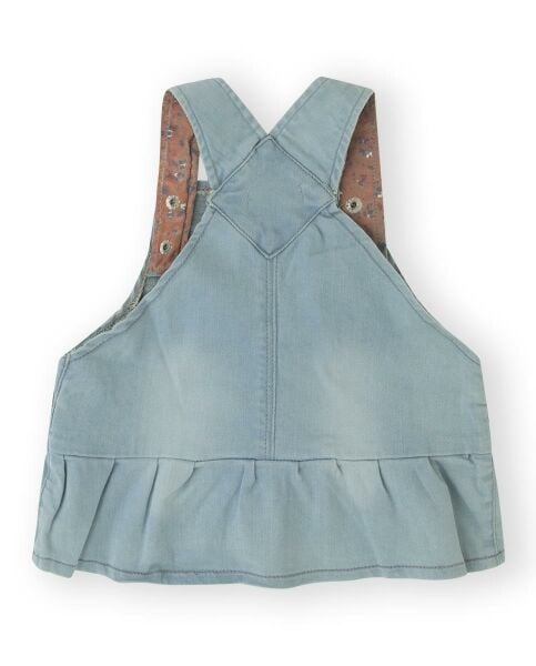 Canada House Kız Bebek Kot Salopet Elbise