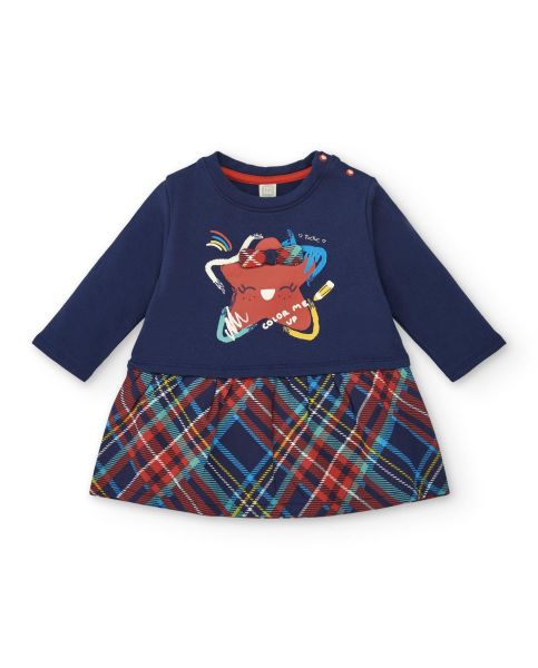 Tuc Tuc Kız Çocuk Ekose Elbise