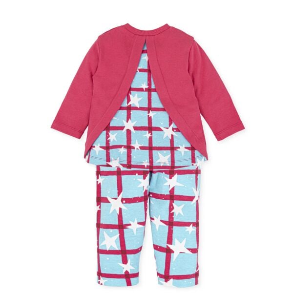 Agatha Ruiz de la Prada Yıldızlı Kız Bebek Bluz Pantolon Set