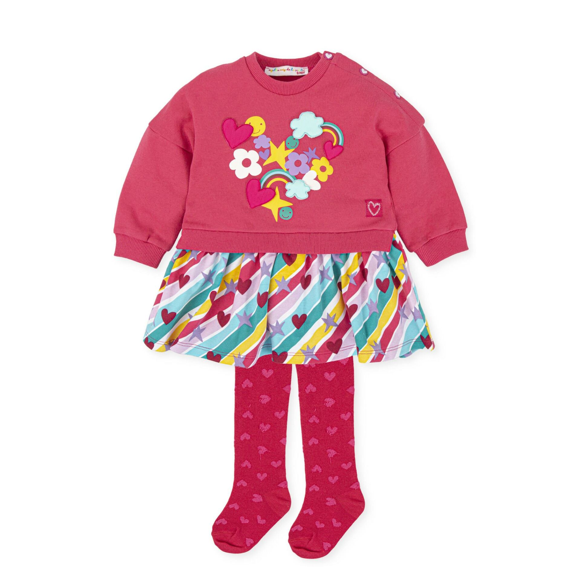 Agatha Ruiz de la Prada Renkli 2li Elbise - Çorap Set