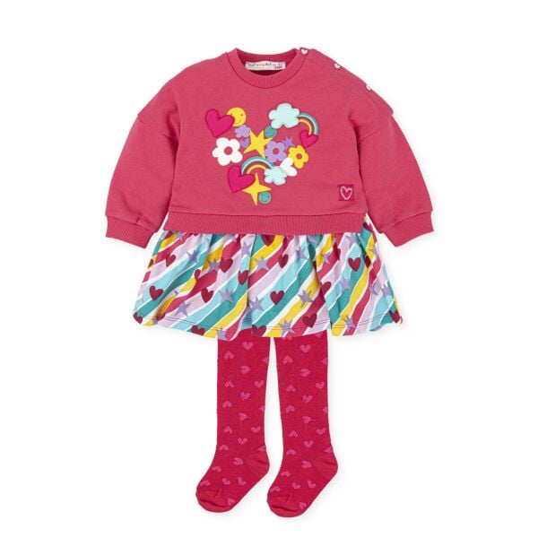 Agatha Ruiz de la Prada Renkli 2li Elbise - Çorap Set