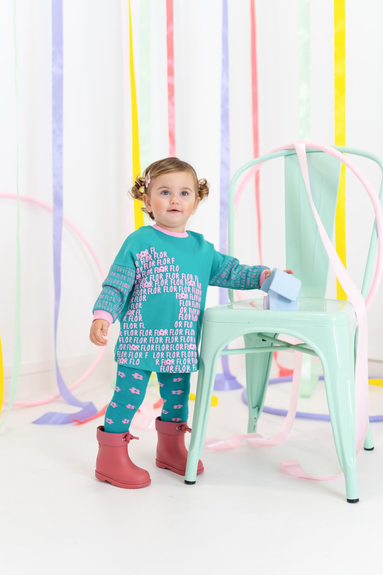 Agatha Ruiz de la Prada Çiçekli 2li Elbise - Çorap Set