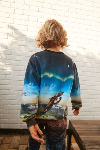 Gökyüzü Temalı Erkek Çocuk Sweatshirt