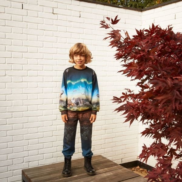 Gökyüzü Temalı Erkek Çocuk Sweatshirt