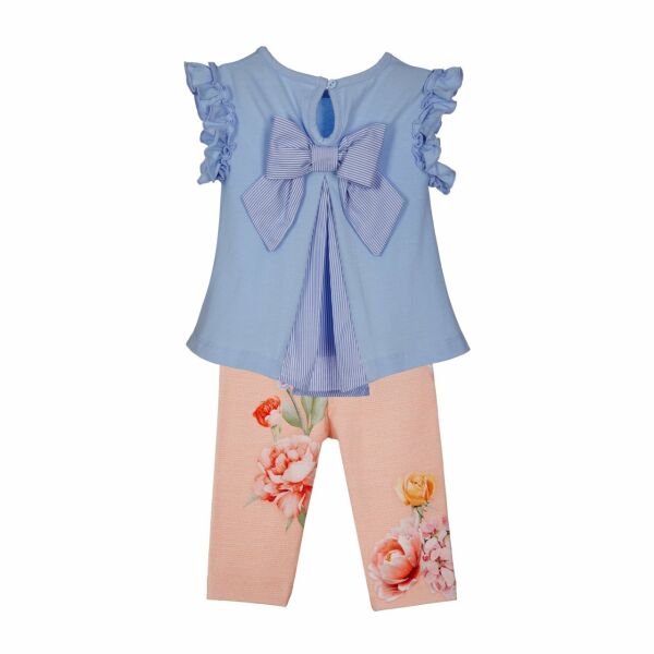 Tavşanli 2li Kız Bebek Bluz Tayt Set