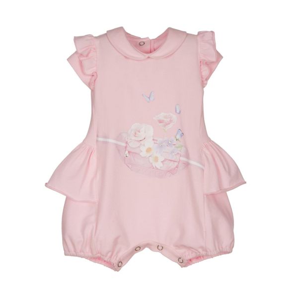 Bel Çantası Detaylı Kız Bebek Tulum