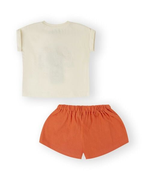 Canada House 2li Kız Bebek T-shİrt Şort Set