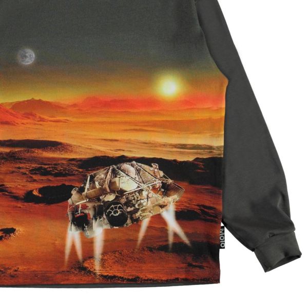 Mars Temalı Erkek Çocuk Uzun Kollu T-shirt