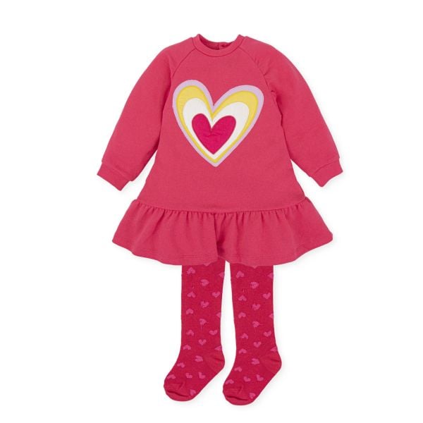 Agatha Ruiz de la Prada Kalp Aplikeli Elbise - Çorap Set