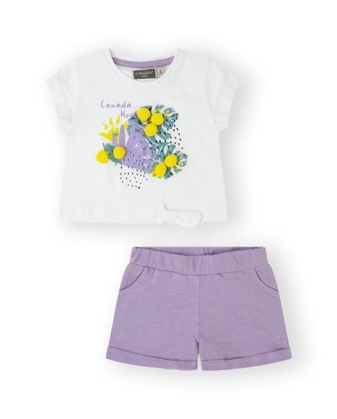 Canada House 2li Kız Bebek T-shİrt Şort Set