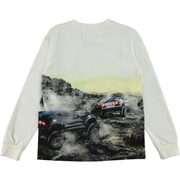 Araba Temalı Erkek Çocuk Uzun Kollu T-shirt