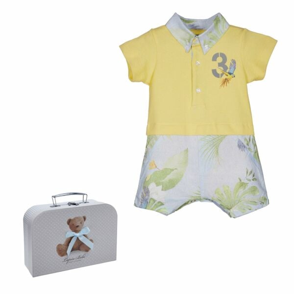 Polo Yaka Erkek Bebek Tulum