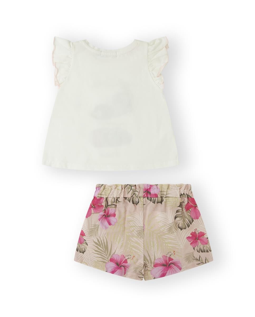 Canada House 2li Kız Bebek T-shİrt Şort Set