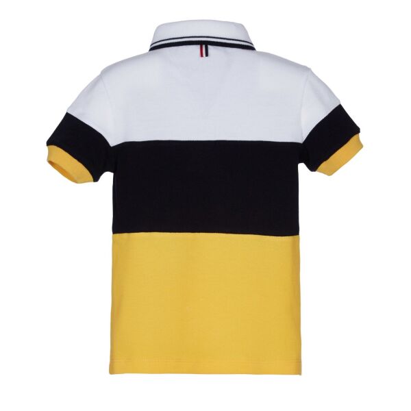 Arma Detaylı Şeritli Polo Yaka T-shirt