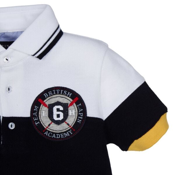 Arma Detaylı Şeritli Polo Yaka T-shirt