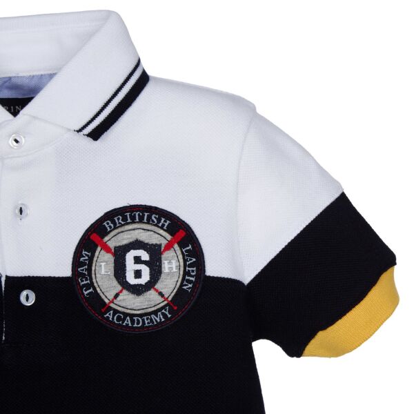 Arma Detaylı Şeritli Polo Yaka T-shirt