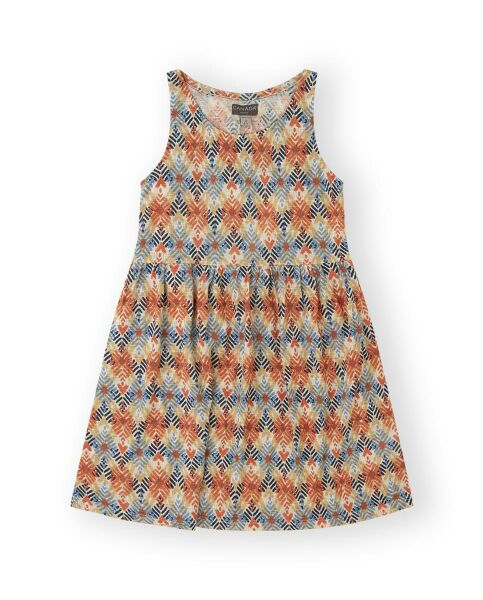 Canada House Etnik Desenli Kız Çocuk Elbise