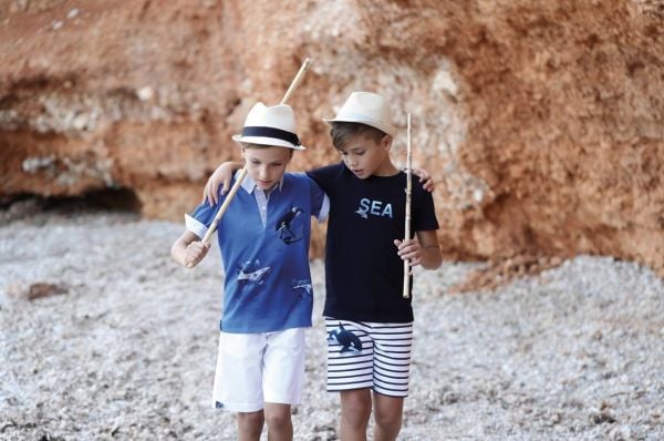Balinalı 2li Erkek Çocuk T-shirt Şort Set